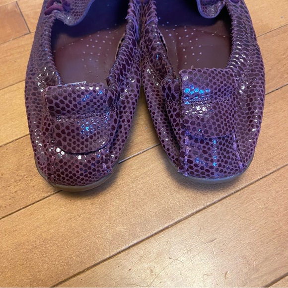 Hush Puppies Shoes Womens 8.5 M Casual Slip On Ballet Flat Plum Purple - Picture 5 of 8